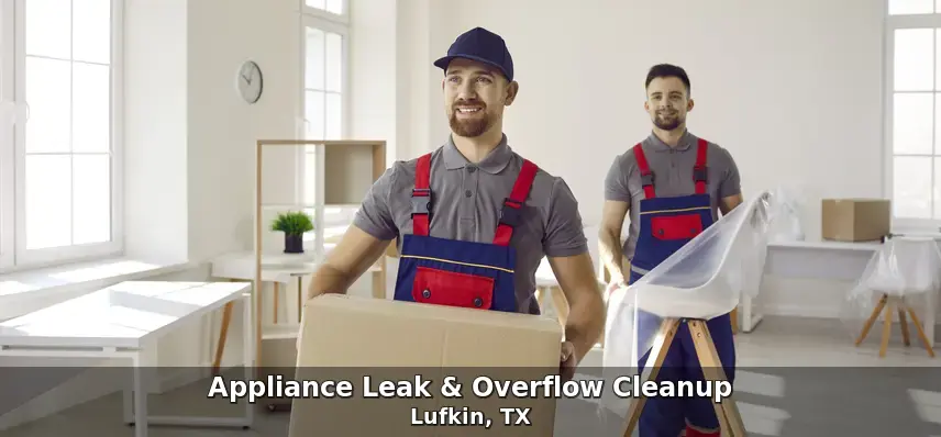 Appliance leak & overflow cleanup in Lufkin, TX by Freeman Restoration