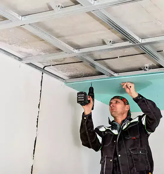 Water-damaged ceiling — ceiling water damage repair in Lufkin, TX by Freeman Restoration