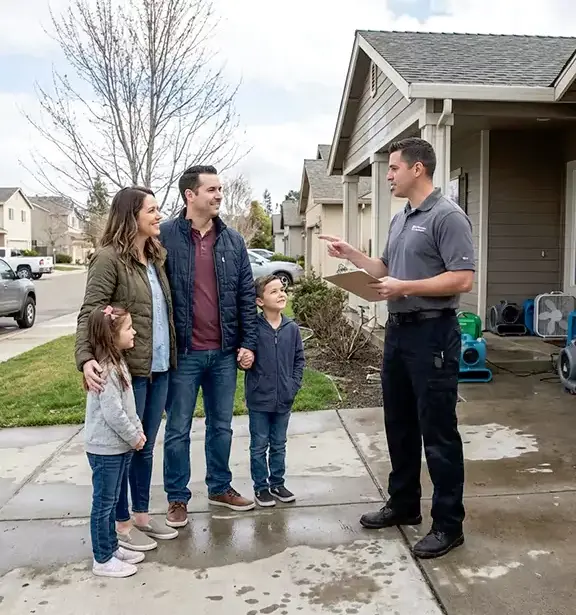 Storm-damaged property — ice dam water damage in Lufkin, TX by Freeman Restoration