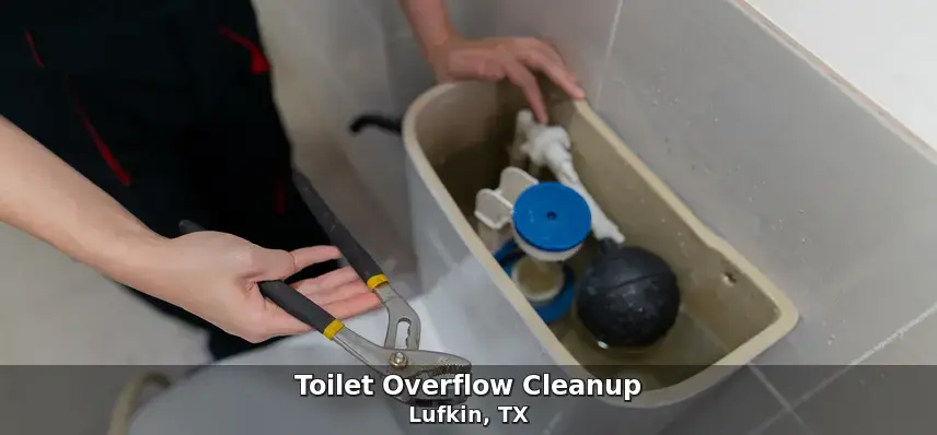 Sewage cleanup work — toilet overflow cleanup in Lufkin, TX by Freeman Restoration