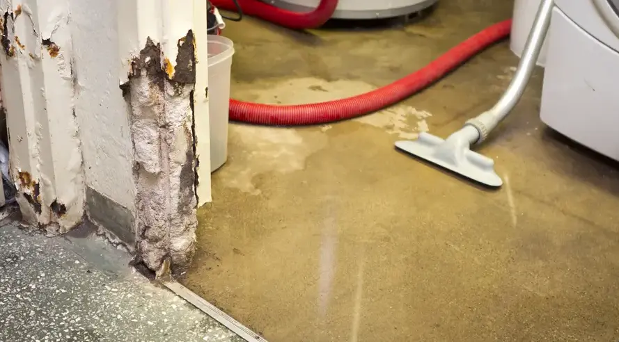 Water-damaged bathroom — weather damage in Lufkin, TX by Freeman Restoration
